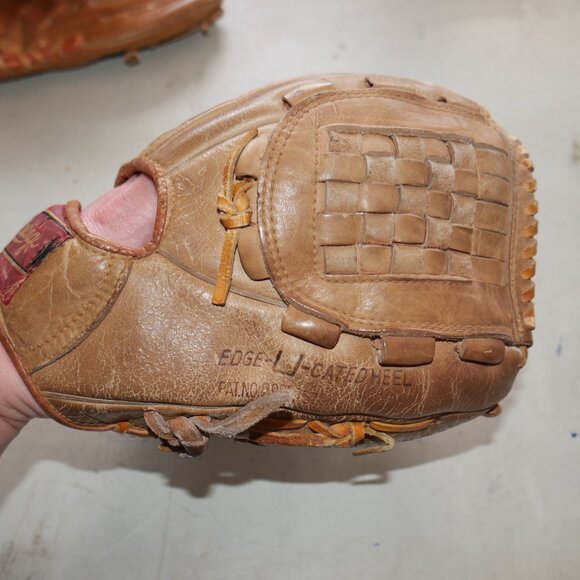 VTG Rawlings Roberto Clemente Baseball Glove GJ66 Leather RHT Baseball Mitt Rare - Picture 8 of 11